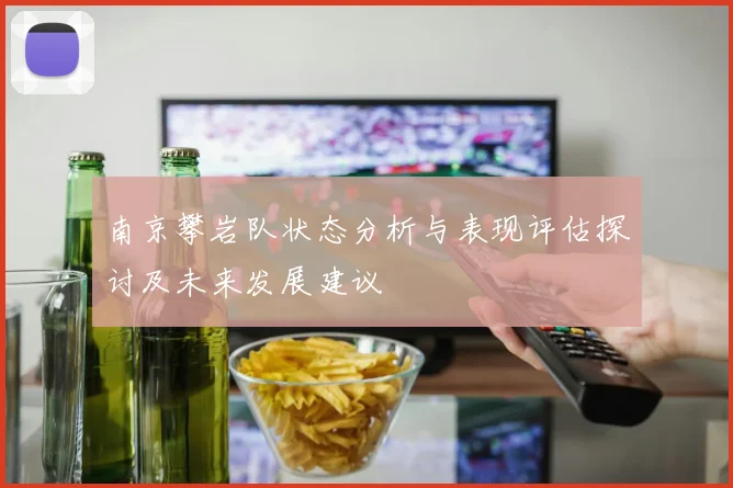 南京攀岩队状态分析与表现评估探讨及未来发展建议